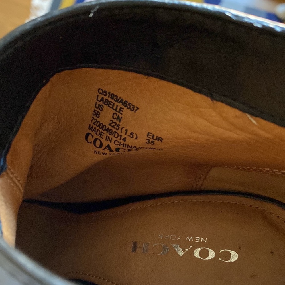 Coach Leather Peep Toe Heels - Picture 4 of 6